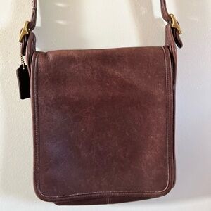 COACH Vintage Leather Legacy Studio Flap Crossbody Made in United States